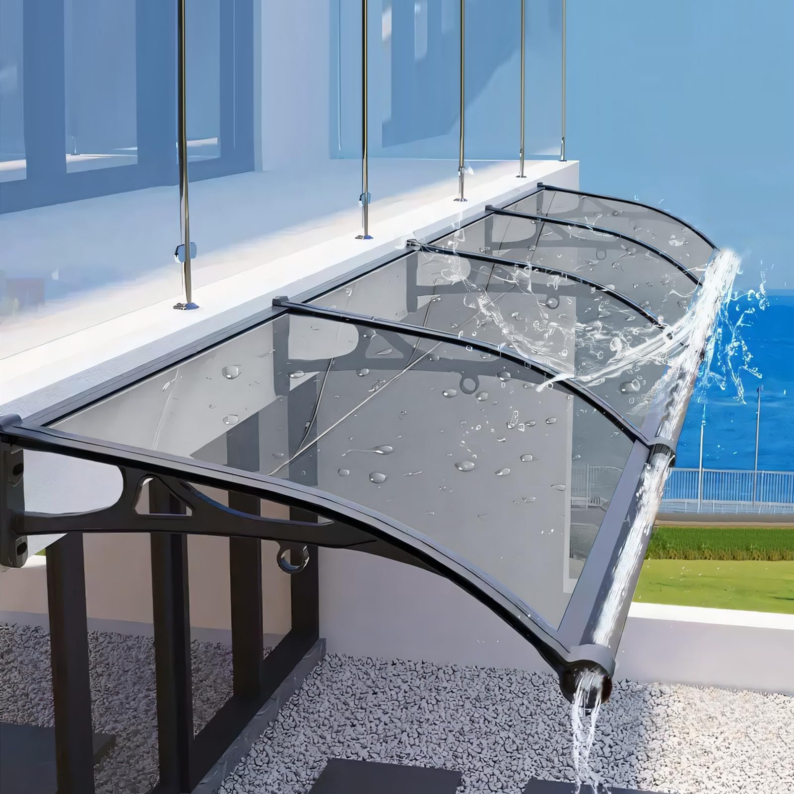 Photo 1 of Hdrriozu Awning 118" x 39" Cloud Gray