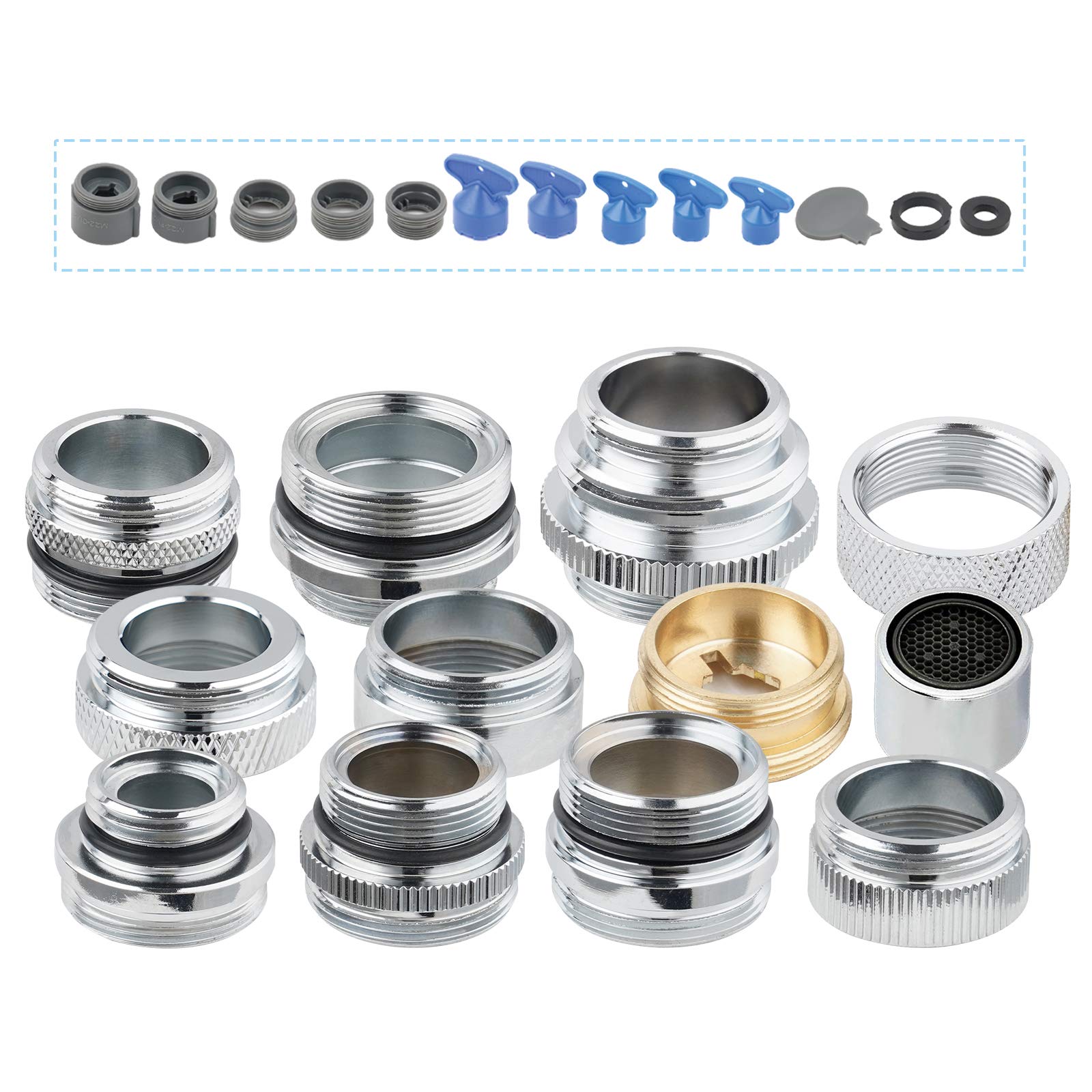 Buy iFealClear Faucet Adapter Kit Kitchen Brass Aerator Adapter Set to