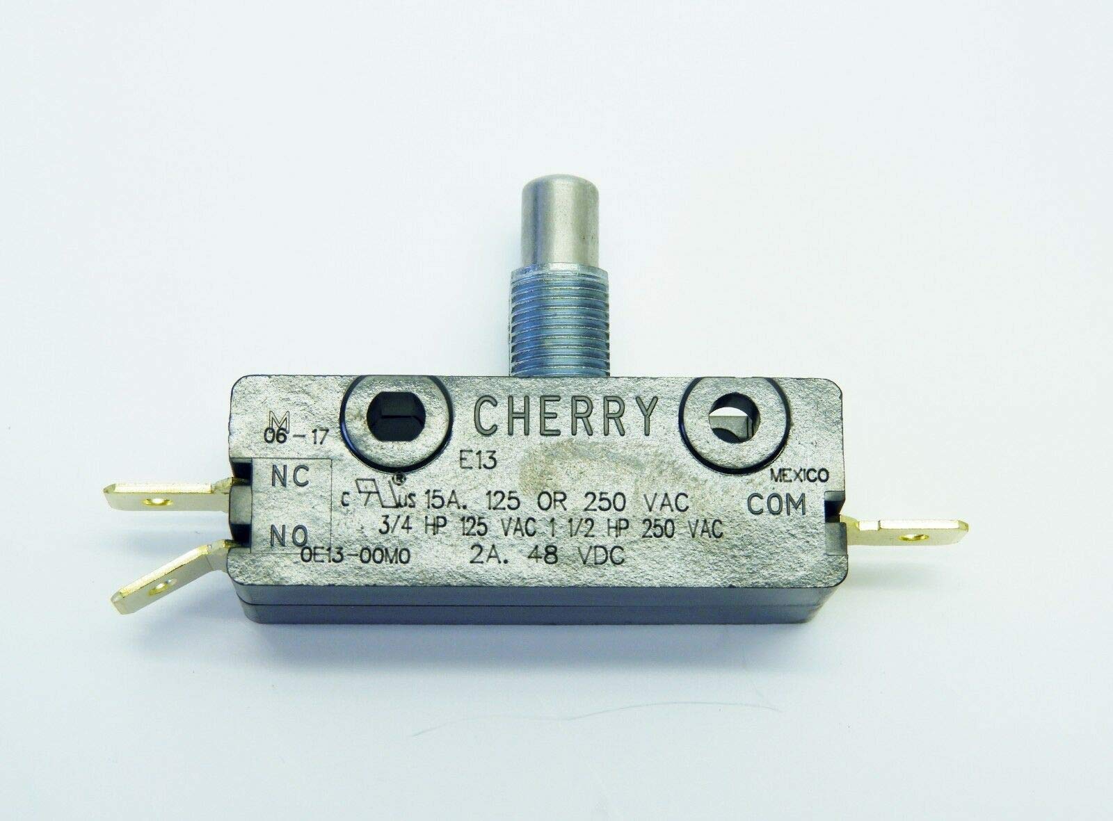 Cherry Micro SW, Spring Plunger, Spdt, 15A 250V (1 Piece)