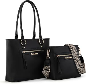 Montana West 2Pcs Handbags Sets for Women Large Tote Bags Cute Crossbody Purses