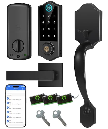Harfo Fingerprint Smart Door Lock Front product photo (Smart Locks) — ScooterReviewPro review