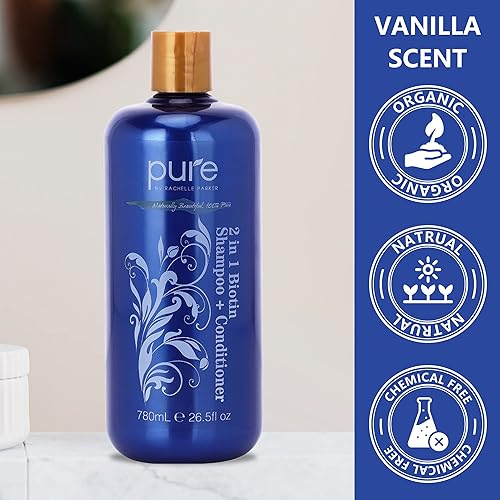 Miniatura 9 de Combo de champú y acondicionador de biotina para un cabello más grueso y saludable. Champú estimulante voluminizador para todo tipo de cabello.