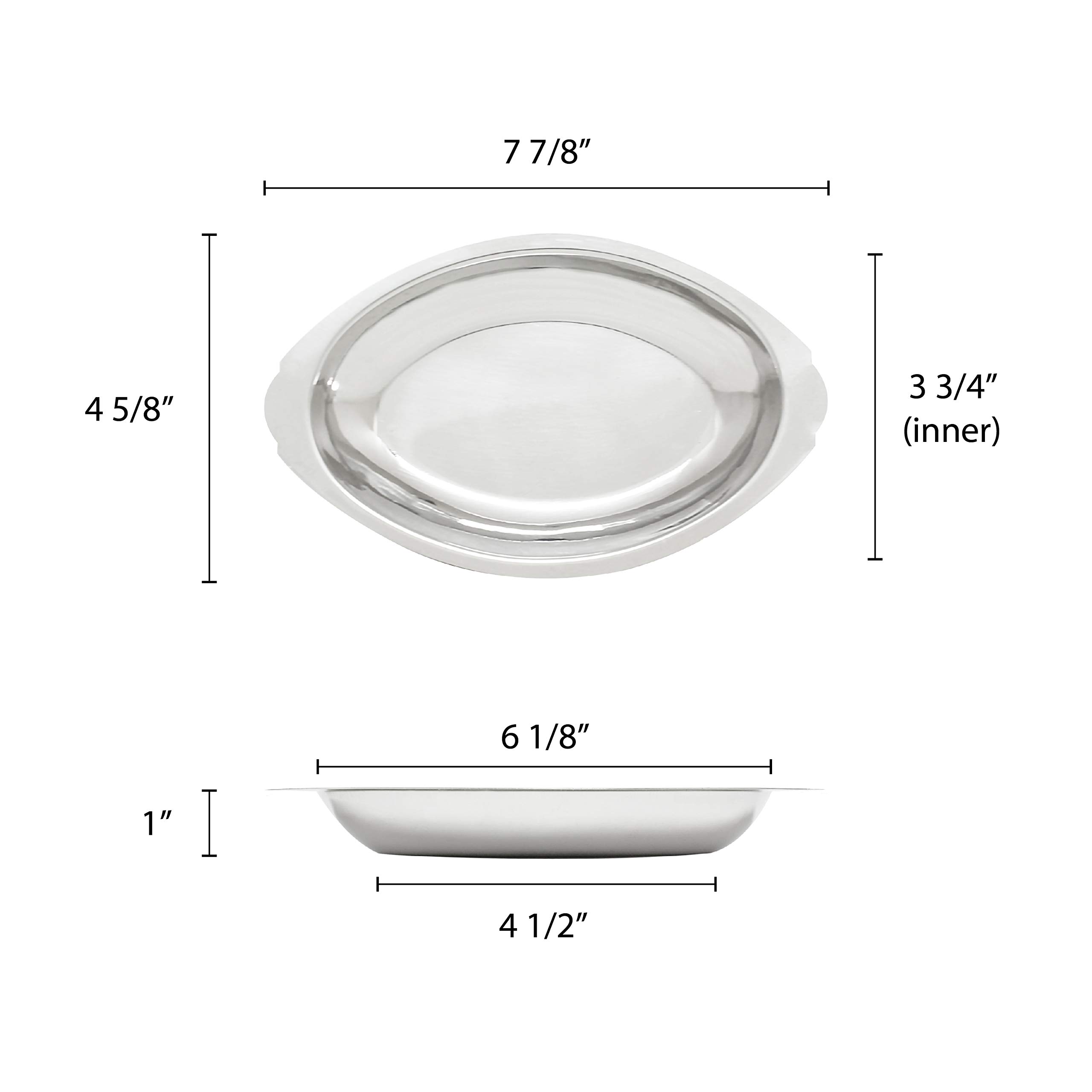 Restaurant Essentials 8 oz oval au gratin dish (0.63 millimeter), comes in each