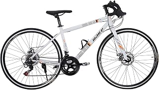 Amardeep cycles Make 700C Road Bike | 14-Speed Shimano Gears | Dual Disc Brakes | Double Wall Alloy Rims | 18-Inch Steel F... Price In India