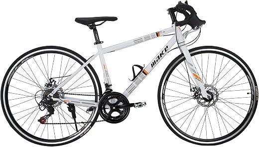 Amardeep cycles Make 700C Road Bike | 14-Speed Shimano Gears | Dual Disc Brakes | Double Wall Alloy Rims | 18-Inch Steel F...