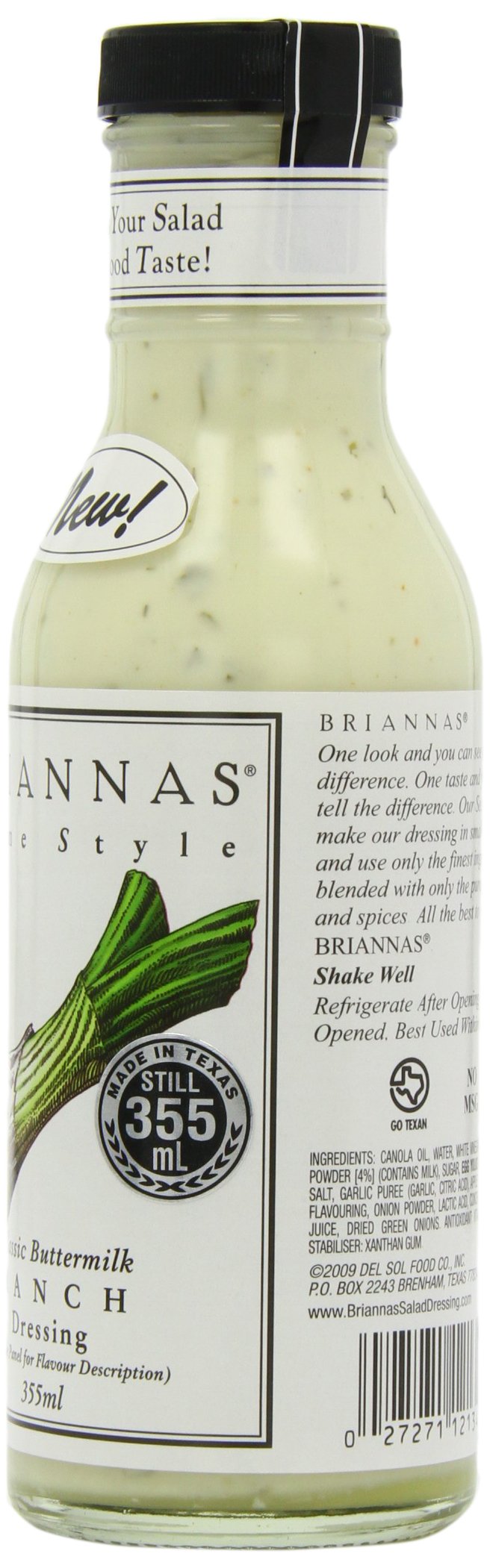briannas classic buttermilk ranch dressing Briannas Home Style Classic Buttermilk Ranch Dressing, 12 Fl Oz