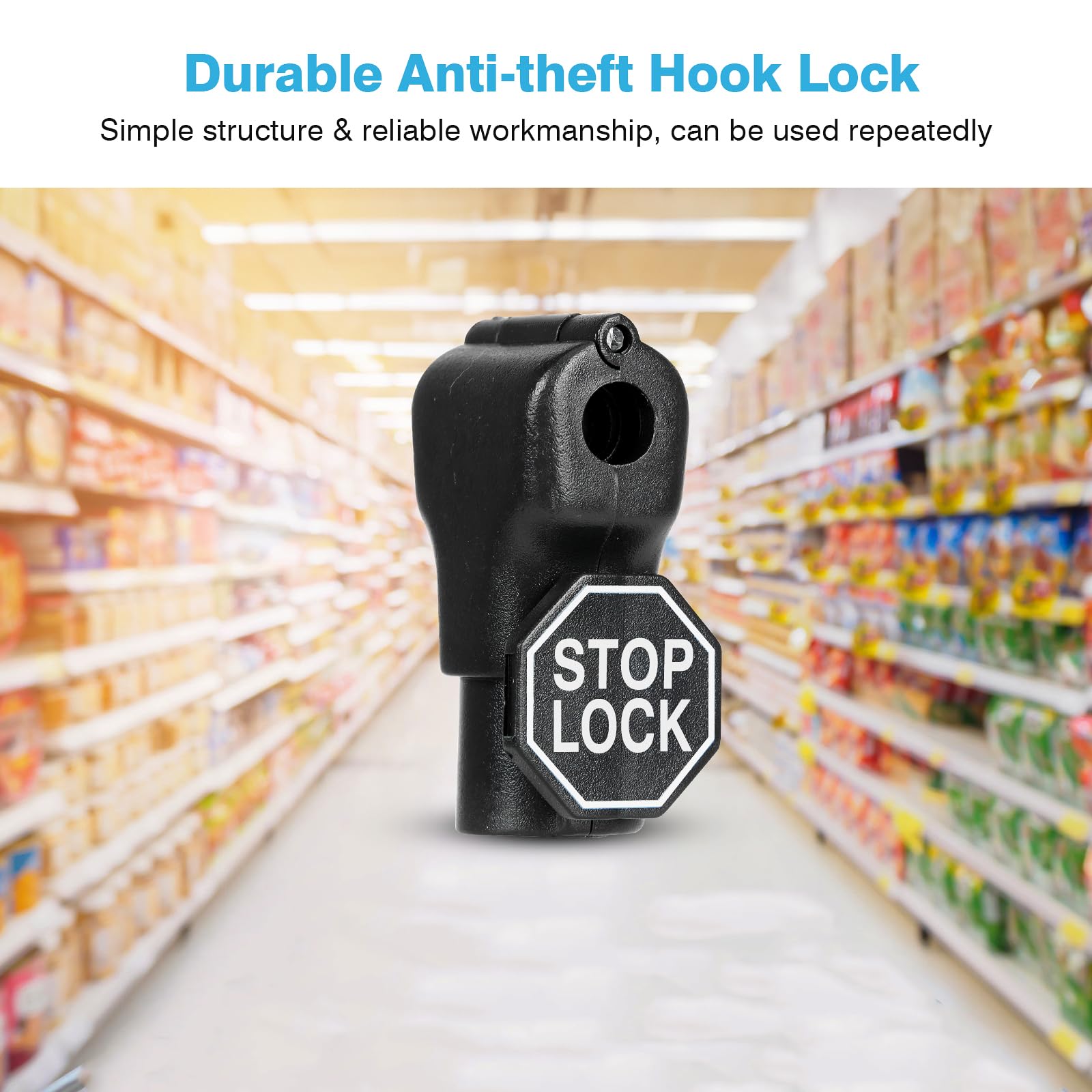 Amazon.com: IRONWALLS 200pcs Peg Hook Locks (Black) : Industrial