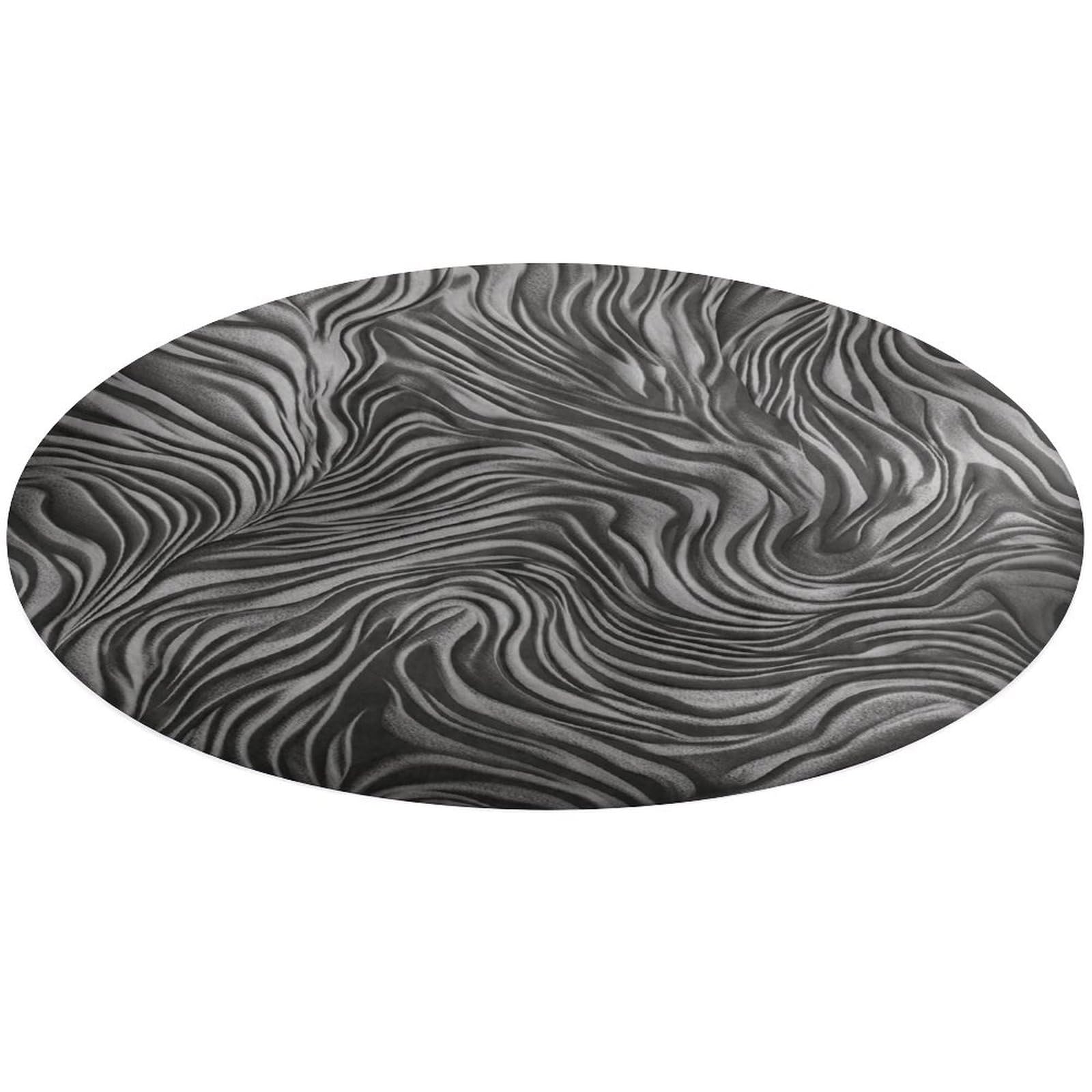 Alfombra de cocina lavable con silueta plateada para hogar