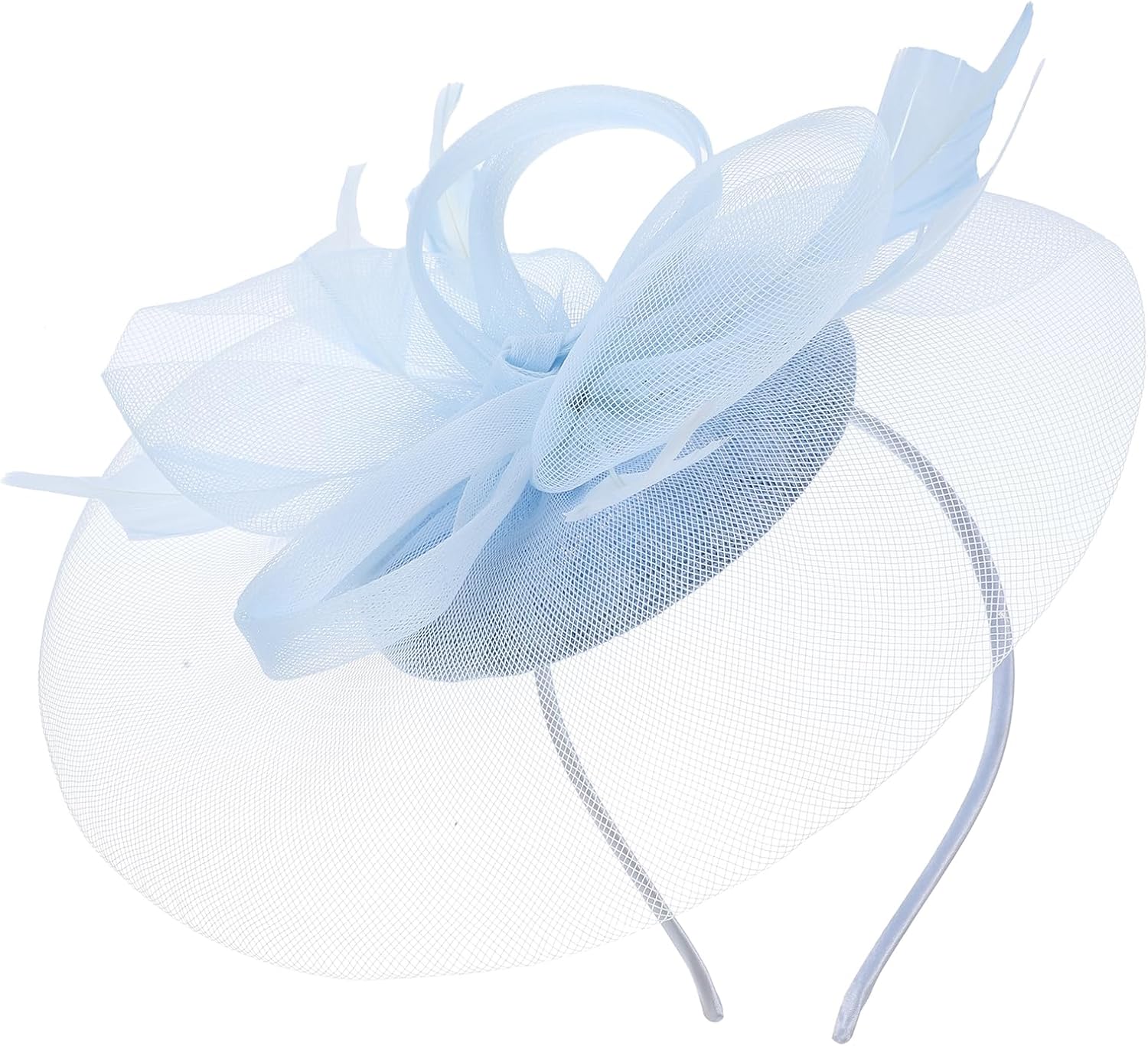 FRCOLOR Fascinators Hat Derby Wedding Flower Cocktail Mesh Hair Clip Women Plumage Fascinator Hat Tea Party Headwear