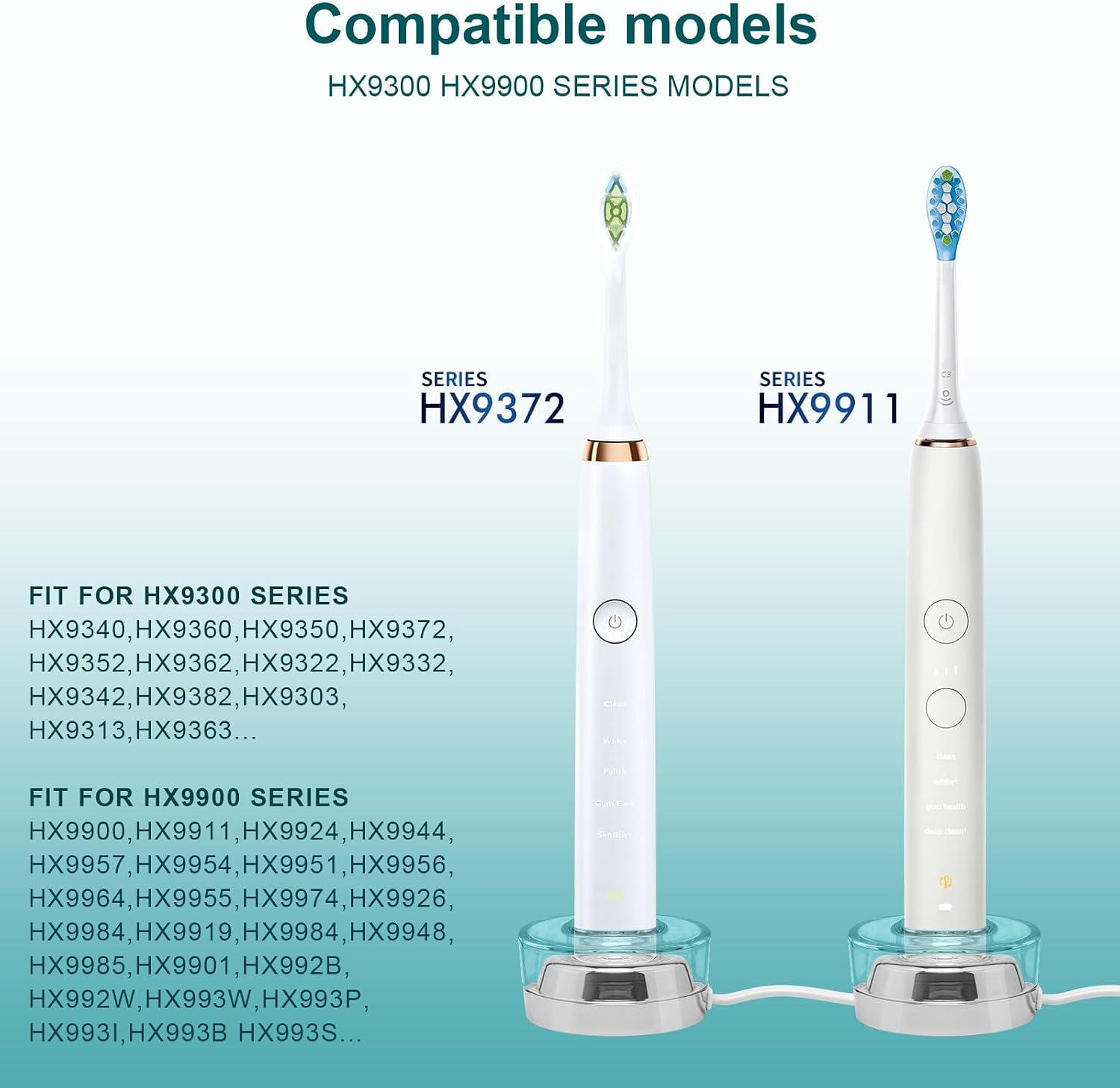 Toothbrush Charger for Philips Sonicare Diamondclean Toothbrush, Sonic Care CBA1001 Charger for HX9901 HX9903 HX9924 HX9954 HX9957 HX9984 HX992W HX993B,Compatible All HX99xx Series Toothbrush