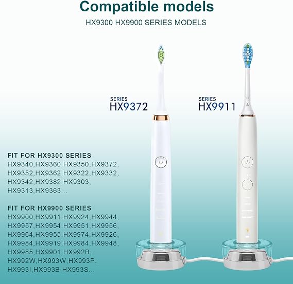 Toothbrush Charger for Philips Sonicare Diamondclean Toothbrush, Sonic Care CBA1001 Charger for HX9901 HX9903 HX9924 HX9954 HX9957 HX9984 HX992W HX993B,Compatible All HX99xx Series Toothbrush