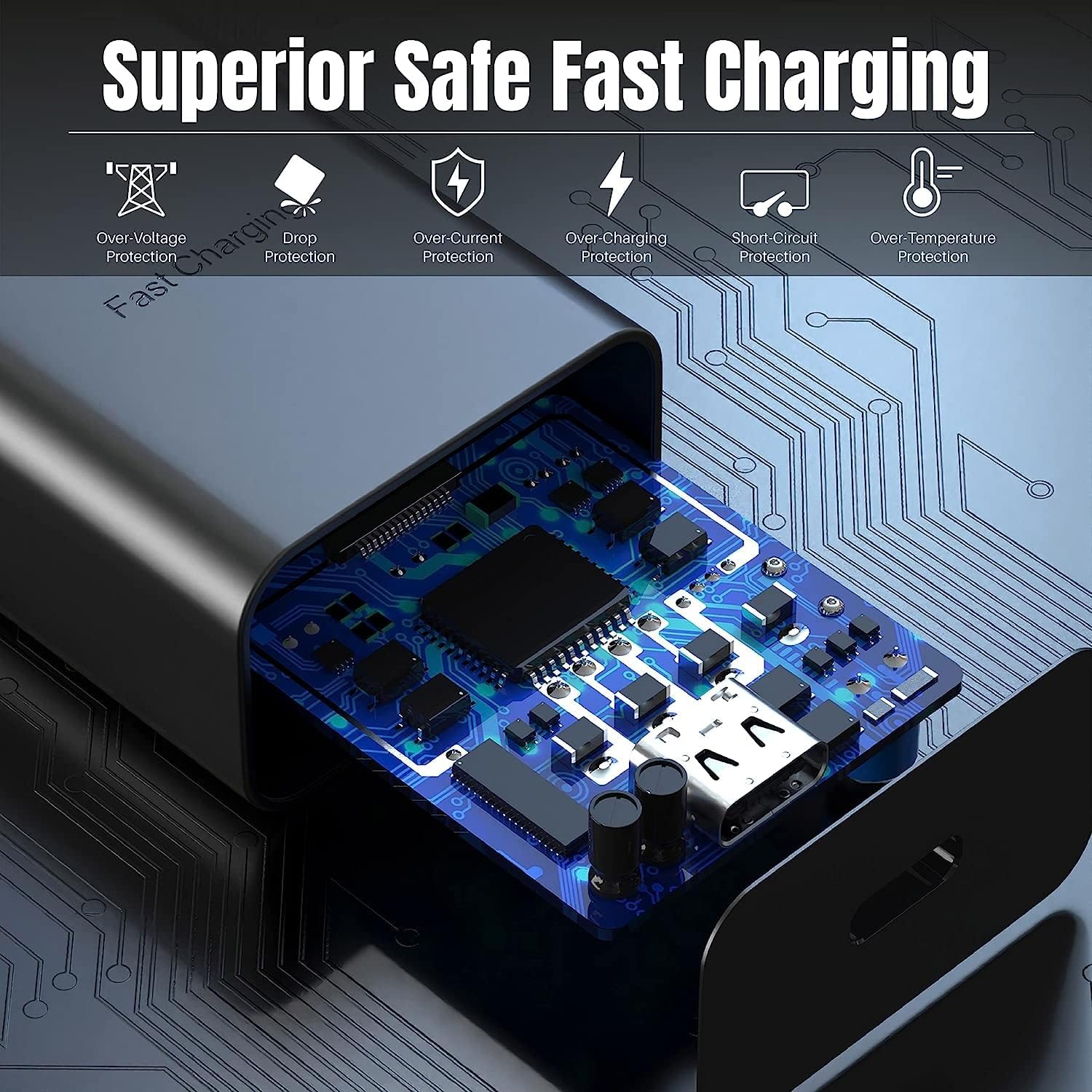 Super Fast Charger 25 Watt PD 3.0 USB C Type C Charger Cable Cord 6ft Quick Charging Compatible Samsung Galaxy S22/ S22 Plus/ S21/ Z Fold 3 5G/ S20/ Note 20/ Note10/ S10/ Tablet