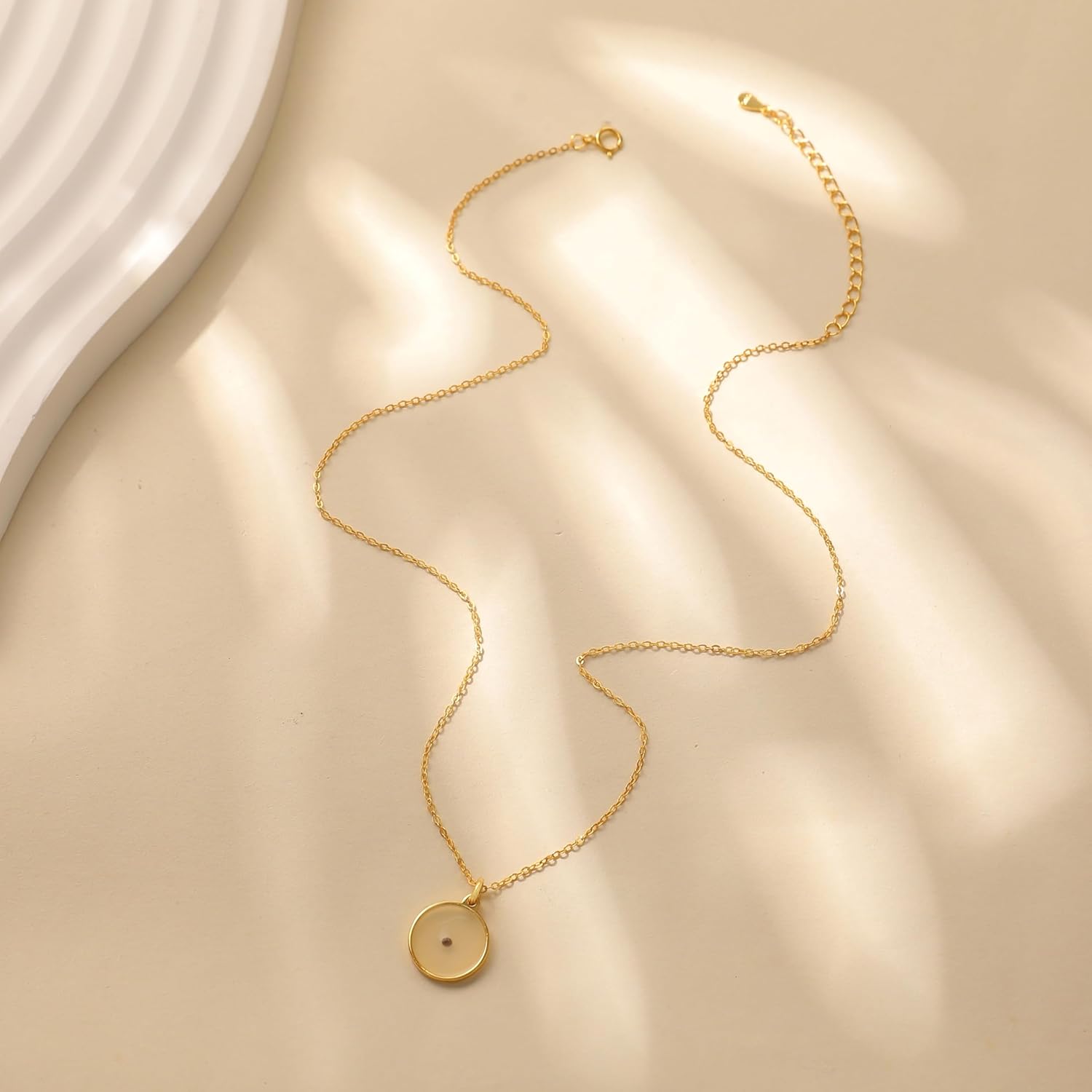 Mustard Seed Necklace for Women 925 Sterling Silver Minimalist Pendant Necklace Dainty 14K Gold Plated Faith Necklaces Jewelry Baptism Confirmation Religious Christian Gifts - Image 7