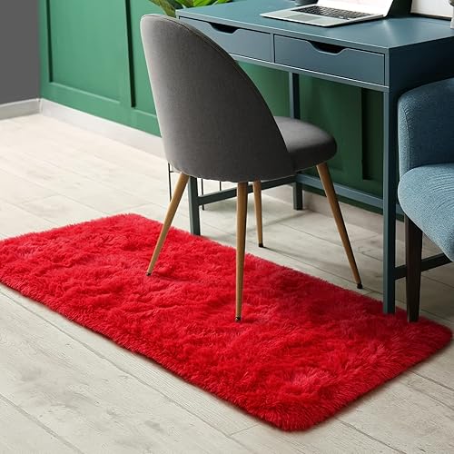 Miniatura 249 de Amearea Alfombra suave y esponjosa de alta calidad, moderna, 5 x 7 pies, alfombras de felpa mullida para sala de estar, dormitorio, habitación