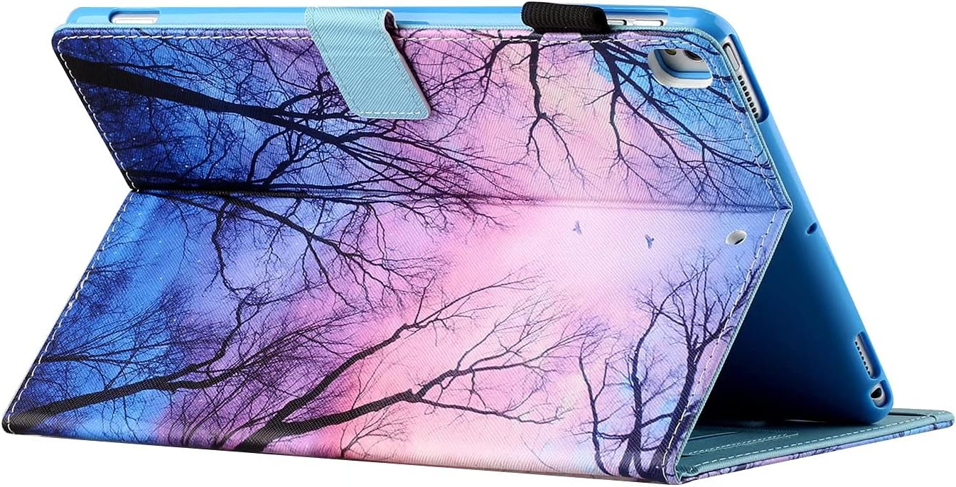 iPad 9th/8th/7th Generation Case 10.2 inch (2021/2020/2019 Release) Auto Wake/Sleep, Premium PU Leather Folding Stand Cover with Pen Holder & Multiple Viewing Angles - Forest