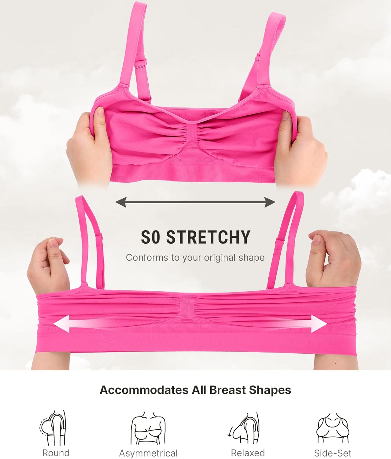 FeelinGirl Bralettes for Women with Support Comfortable Bras No Underwire Seamless Everyday Bras - Image 5