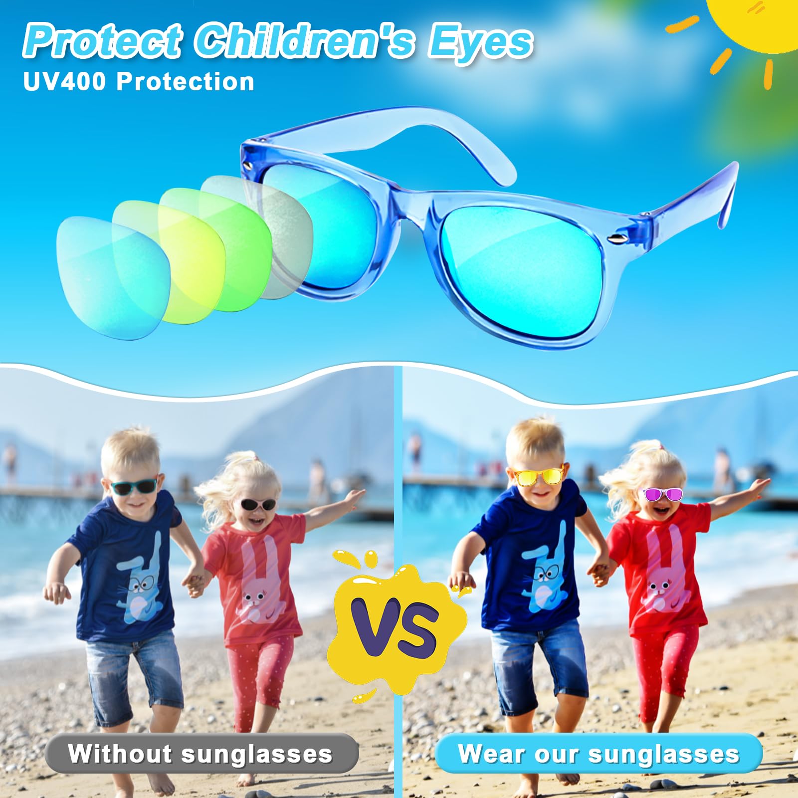 Gafas De Sol Para Niños De Color Amarillo