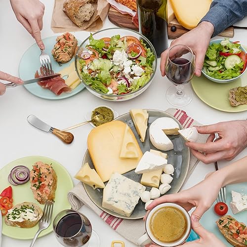 Miniatura 6 de Juego de cuchillos de queso, lindo cuchillo de mantequilla de pie de acero inoxidable 420 de grado alimenticio, cuchillos esparcidores de