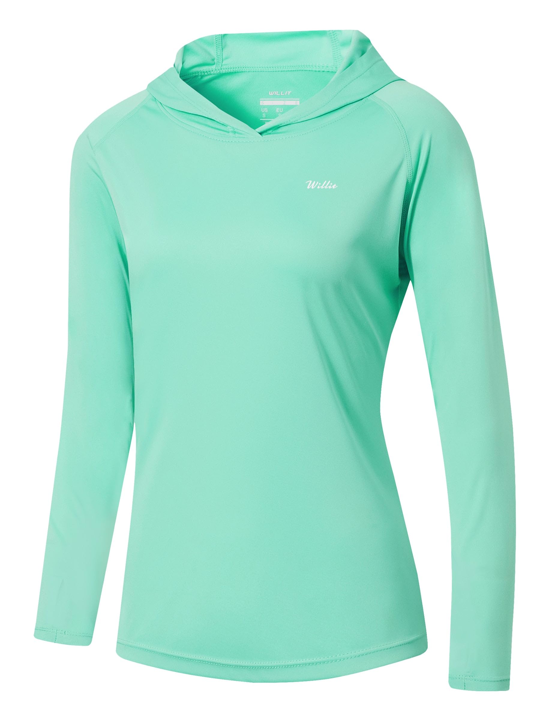 Willitwomens Upf 50 Sun Protection Hoodie Spf Shirt Long Sleeve