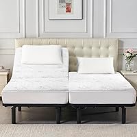 Lysam Split King Mattress Protector 2-Pack: Waterproof Cooling Cover, Noiseless Soft Bamboo, Deep Pocket 39x80 Fit for Babies, Pregnant & Seniors