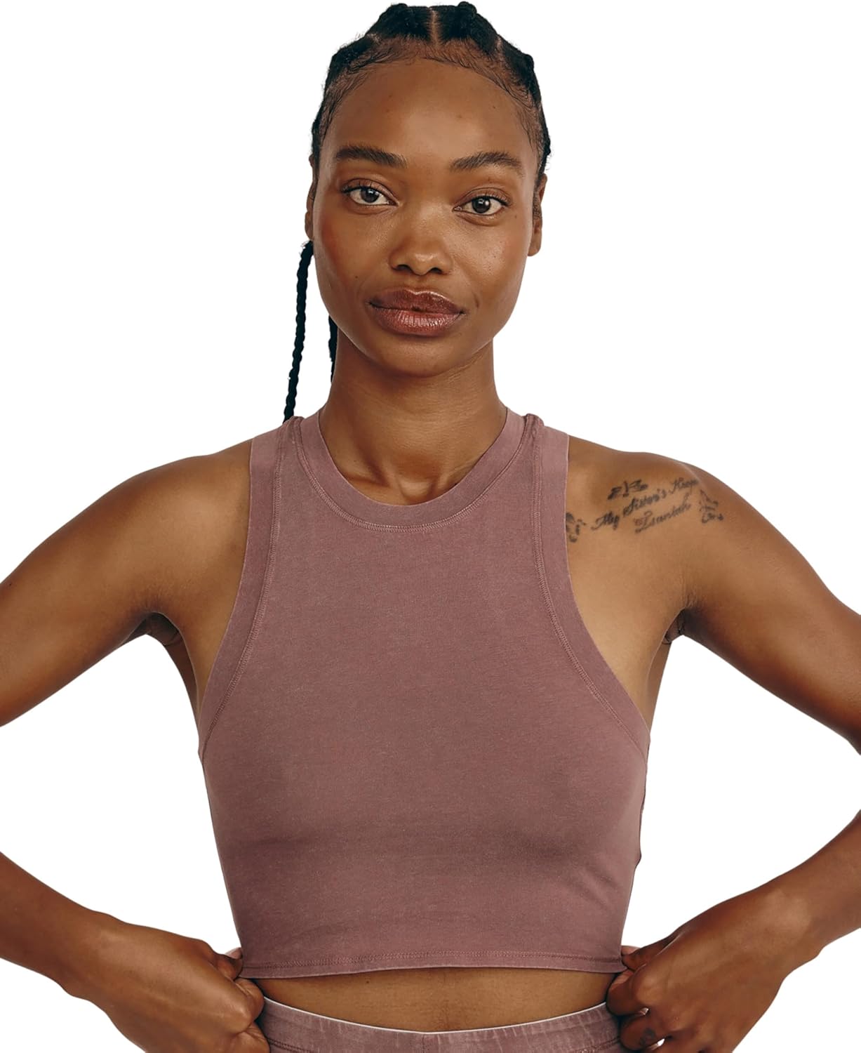 Organic Basics Womens Core Crop Tank Top