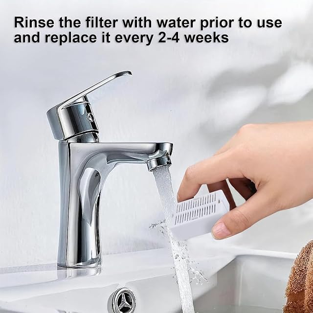 Foto 4 de 5 de Filtro para fuente para gatos, 8 paquetes de filtros de repuesto para fuente de cerámica de 2,1 l para gatos