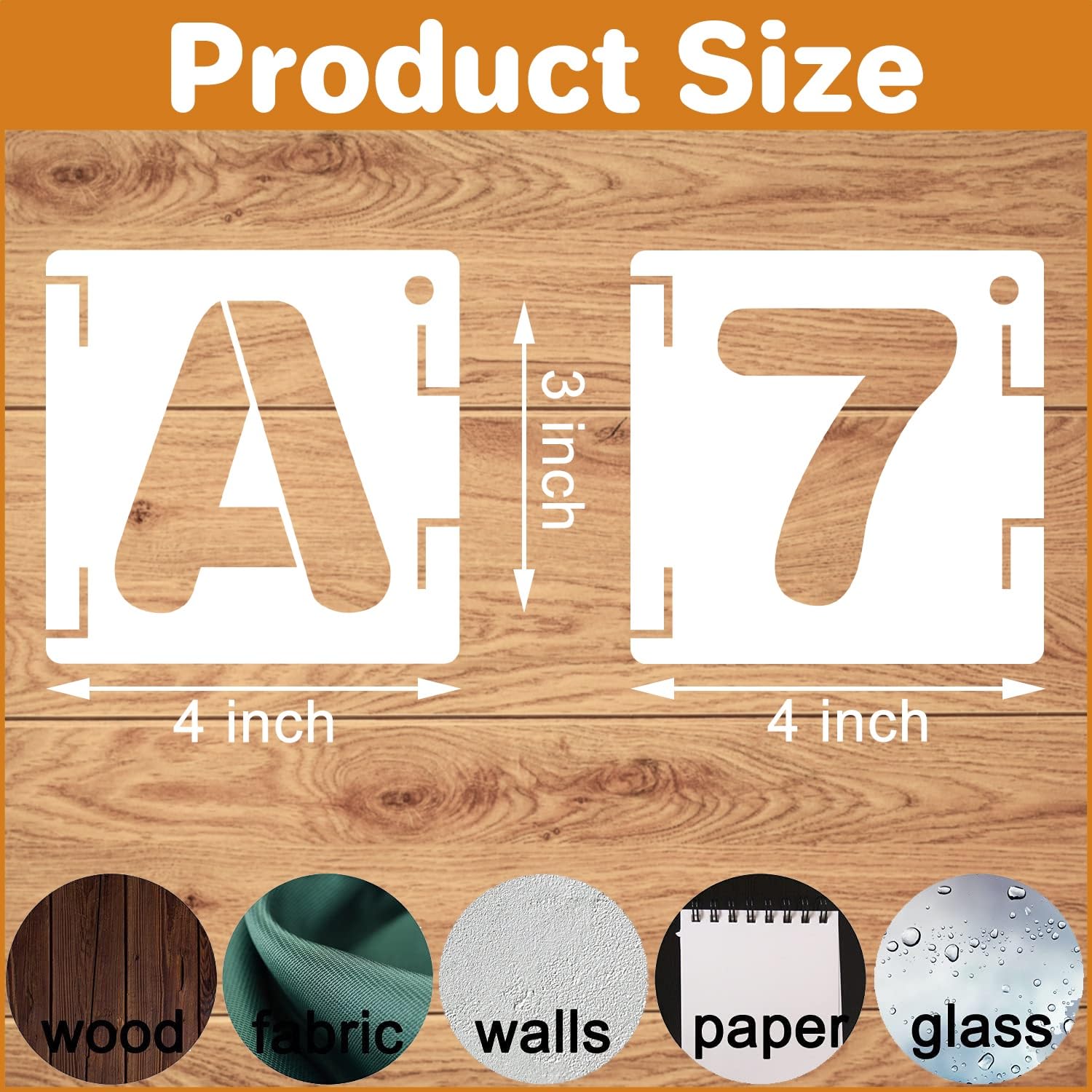 Snapklik.com : 3 Inch Letter Stencils Kit, Alphabet Art Craft Stencils ...