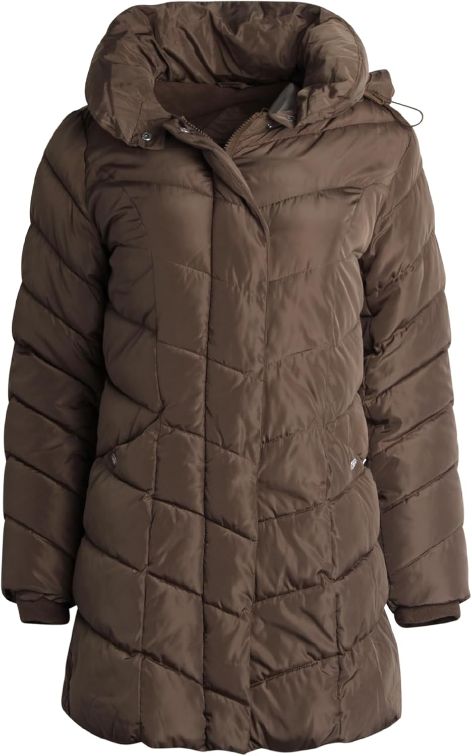 Steve Madden Womens Long Puffer Coat - Heavyweight Insulated Fall Winter Jackets for Women Windproof Long Length Bubble Parka - Image 2