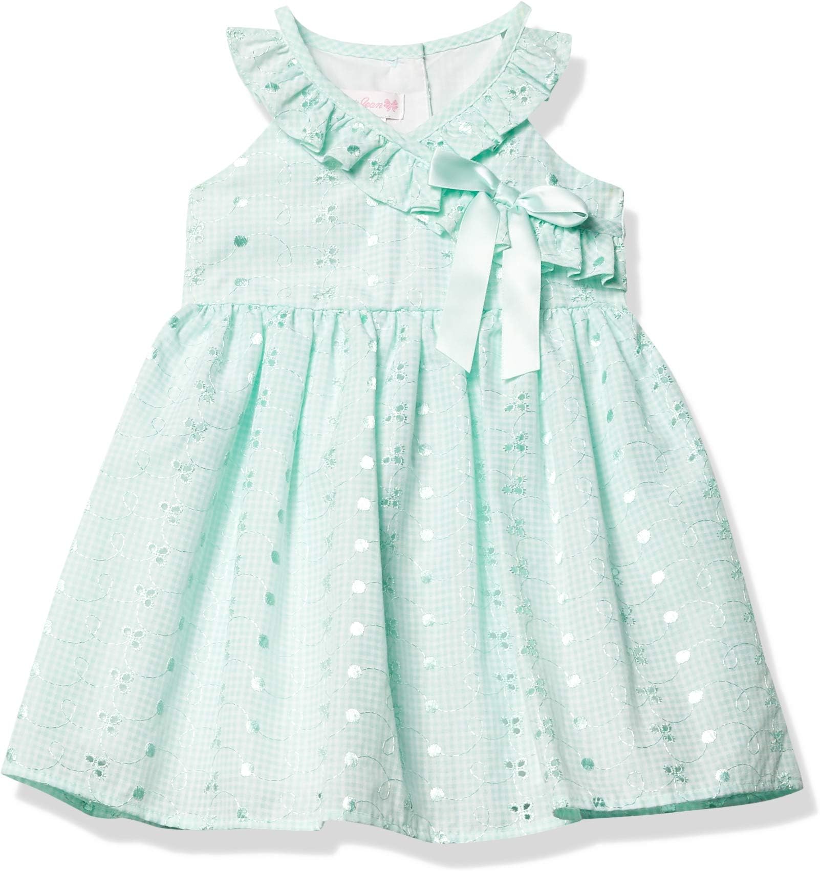 Bonnie JeanGirl's Eyelet Crossover Dress Casual Dress