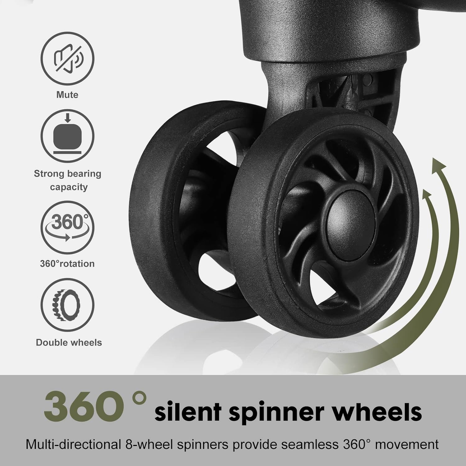 review Verdi 20 Inch Luggage – Expandable Durable Softside Lightweight Suitcase with 8-wheel Spinners Carryon Bag olive