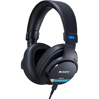 Sony MDR-M1 Monitor Headphones, Sealed Monitor Headphones, Ultra Wide Band Playback, High Resolution Compatible, Stereo Mini 
