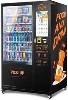 Combo Vending Machine for Sale, Snack Drink Vending Machine with Refrigerated Cooling System, Touch Screen, Cashless Payment for Office School Business
