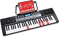 Vista 1 de Best Choice Products Teclado electrónico de 54 teclas Piano Teclado eléctrico portátil para principiantes Juego completo con pantalla LCD, adaptador