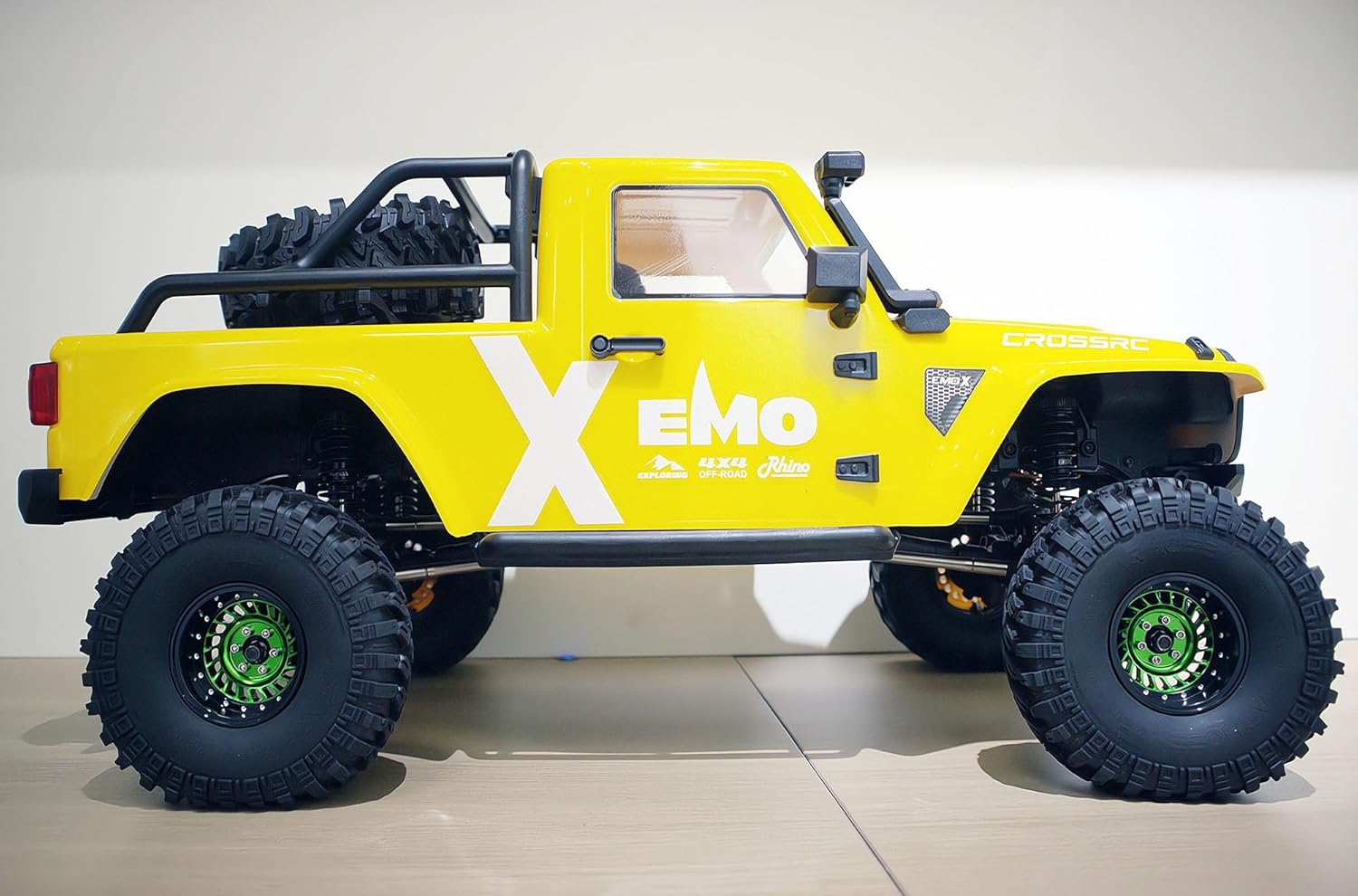 Super Heavy Rc 1.9 Beadlock Wheels Negative Offsets 10mm Rims Hex 12mm 1.9 Wheel for TRX4 TRX6 SCX10 Gen8 1/10 RC Crawler Remote Control Car Upgrades Accessories 4pcs (Green) XX1907