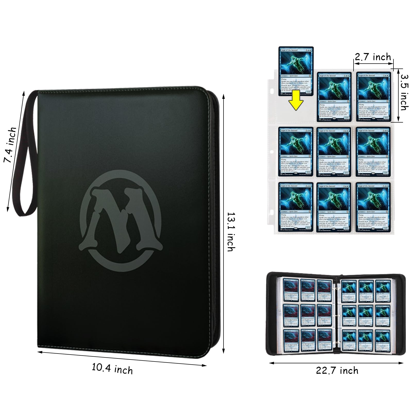 Amazon.co.jp: MTGPRO トレーディングカードバインダー 9ポケット
