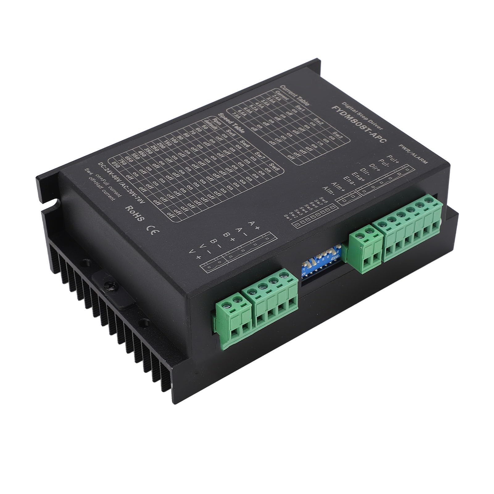 2-Phasen Schrittmotor Controller Treiberplatine Aluminiumlegierung DC