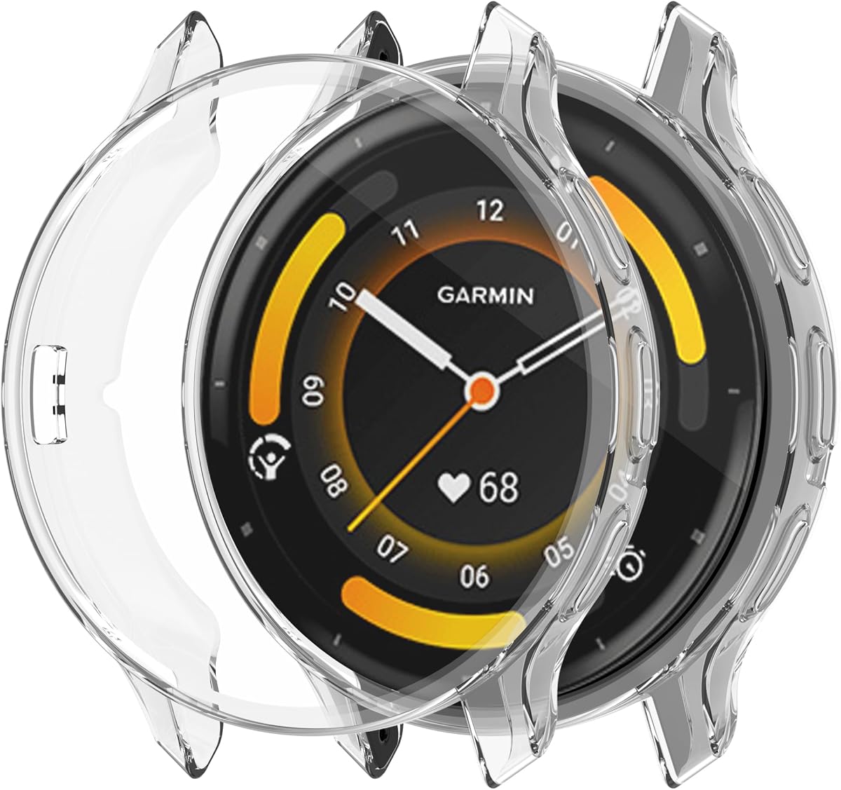 Compatible with Garmin Venu 3S 41mm Bumper Case Screen Protector Cover Soft TPU Shockproof for Garmin Venu 3S 41mm Smartwatch (Clear)