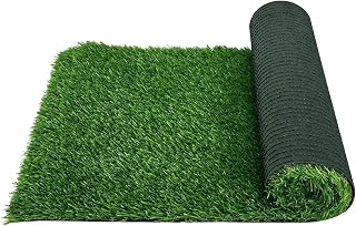 Verdigrass 1.2 Inch Thick Artificial Grass Turf - Realistic Fake Grass for Dogs Potty Training, Outdoor Indoor Garden Lawn Balcony Rug