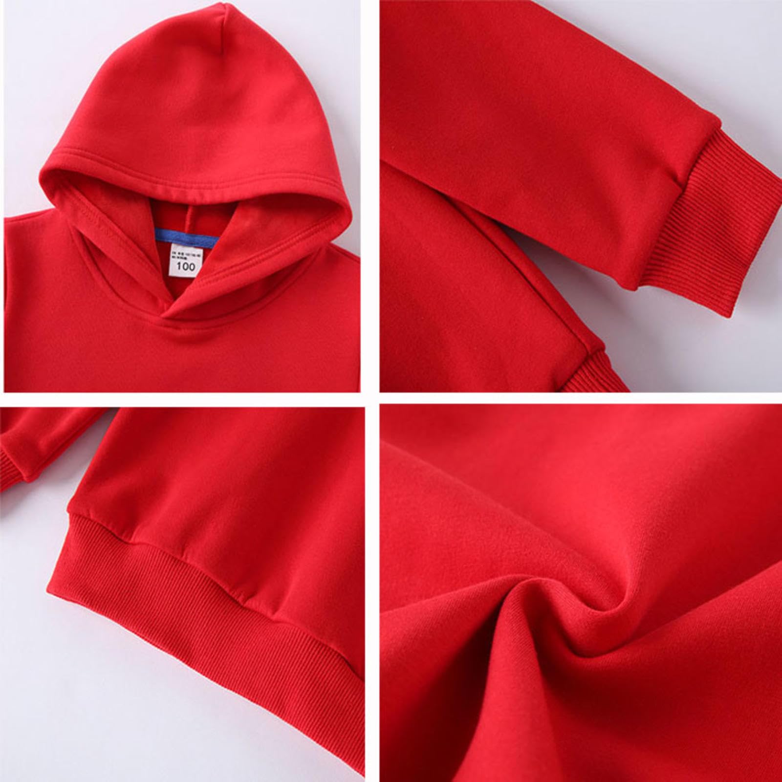 Tute Personalizzate per Bambini con Testo/Immagine Personalizzati, Personalizzato Felpa con Cappuccio e Pantaloni Invernale Spessa Calda Pullover Casual per Ragazzi e Ragazze