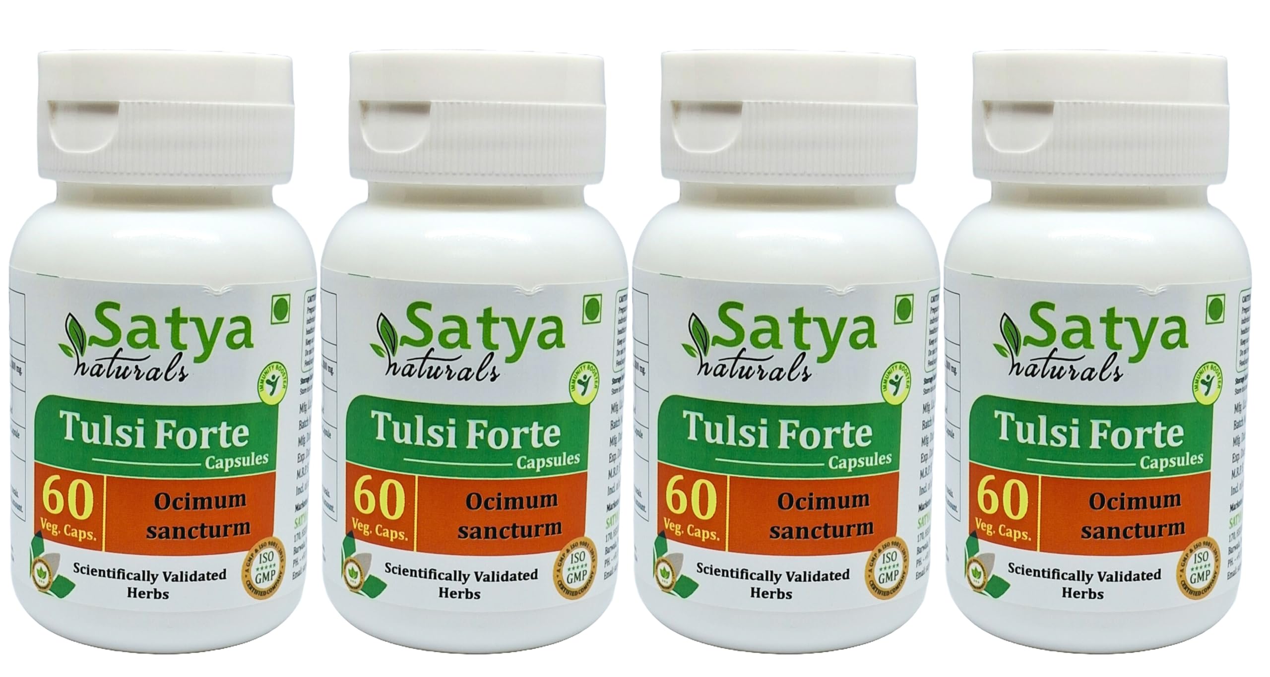 Ocimum Sanctum (Tulsi, Basil) Extract Capsules | Highest Potency, 100% Herbal Product | Pack of 60 X 500 mg. Veg. Capsules (Pack of 1 Bottle) — Amazon image 6
