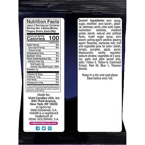 Miniatura 6 de Globos oculares abultados de gomitas de Halloween, caramelos empaquetados individualmente, paquetes de dulces extraños, paquete de 3