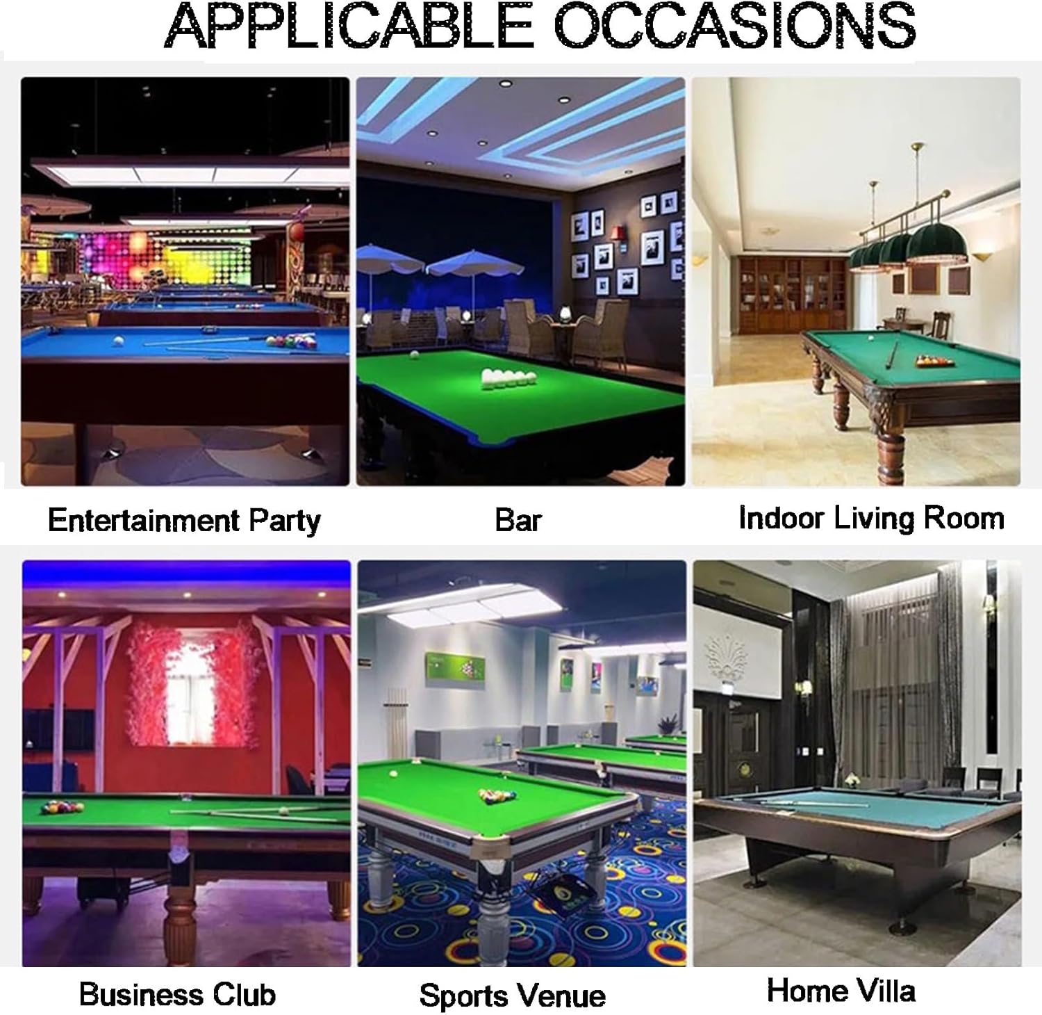 Billiard Cue Racks with 6 Ball Holders,Cue Stick Holder for Game Room,for Game Room,Billiard Room,Club(Color3)