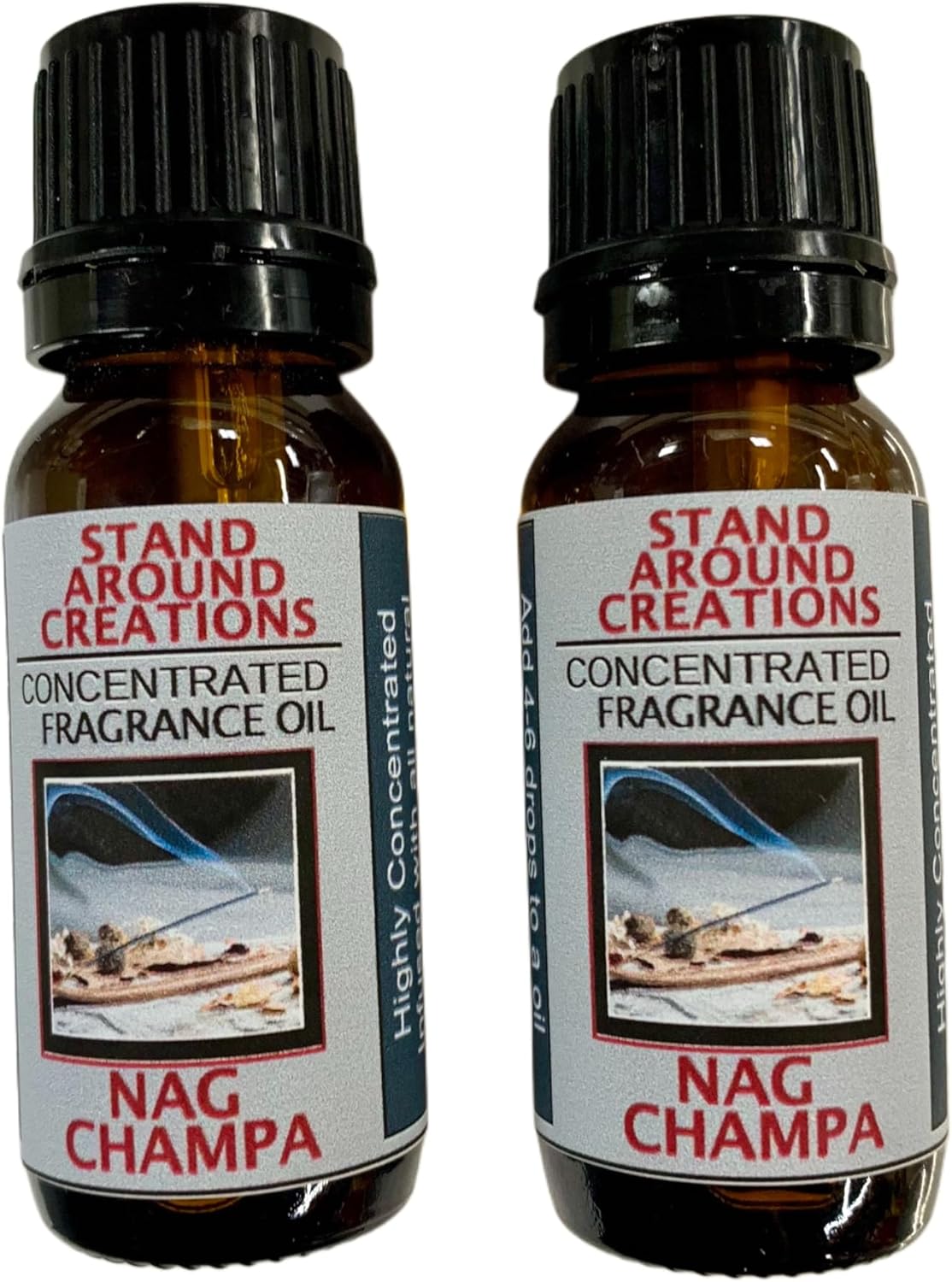 Nag Champa - Set of 2 - .33-oz./Each - Concentrated Fragrance Oil