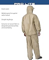 Vista 3 de FROGG TOGGS Traje de lluvia Pro Lite para hombre, impermeable, transpirable, protección confiable contra la intemperie húmeda