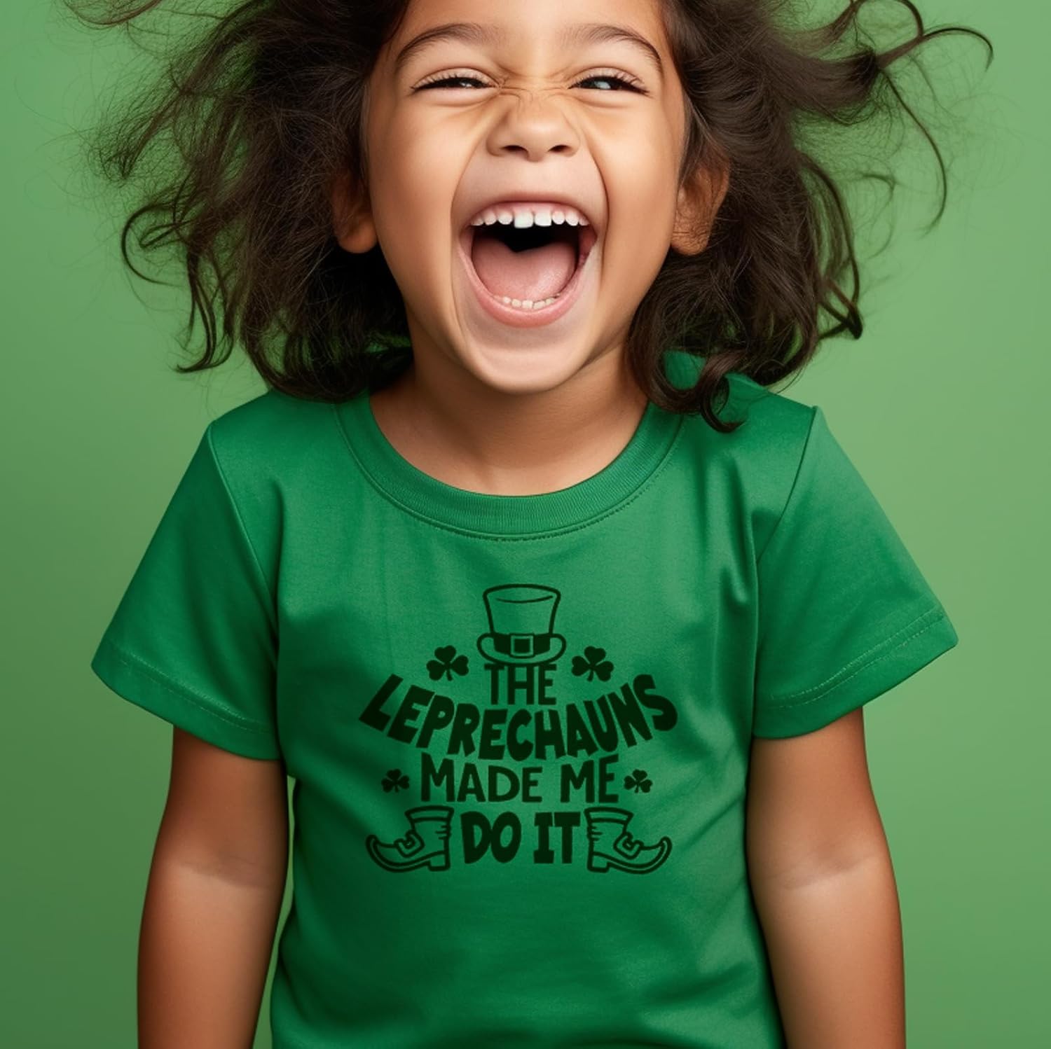 hrcfbk Kids Toddler Baby Girls Boys St Patricks Day T-Shirt Short Sleeve Irish Shamrock Letters Print Cotton Tops - Image 3