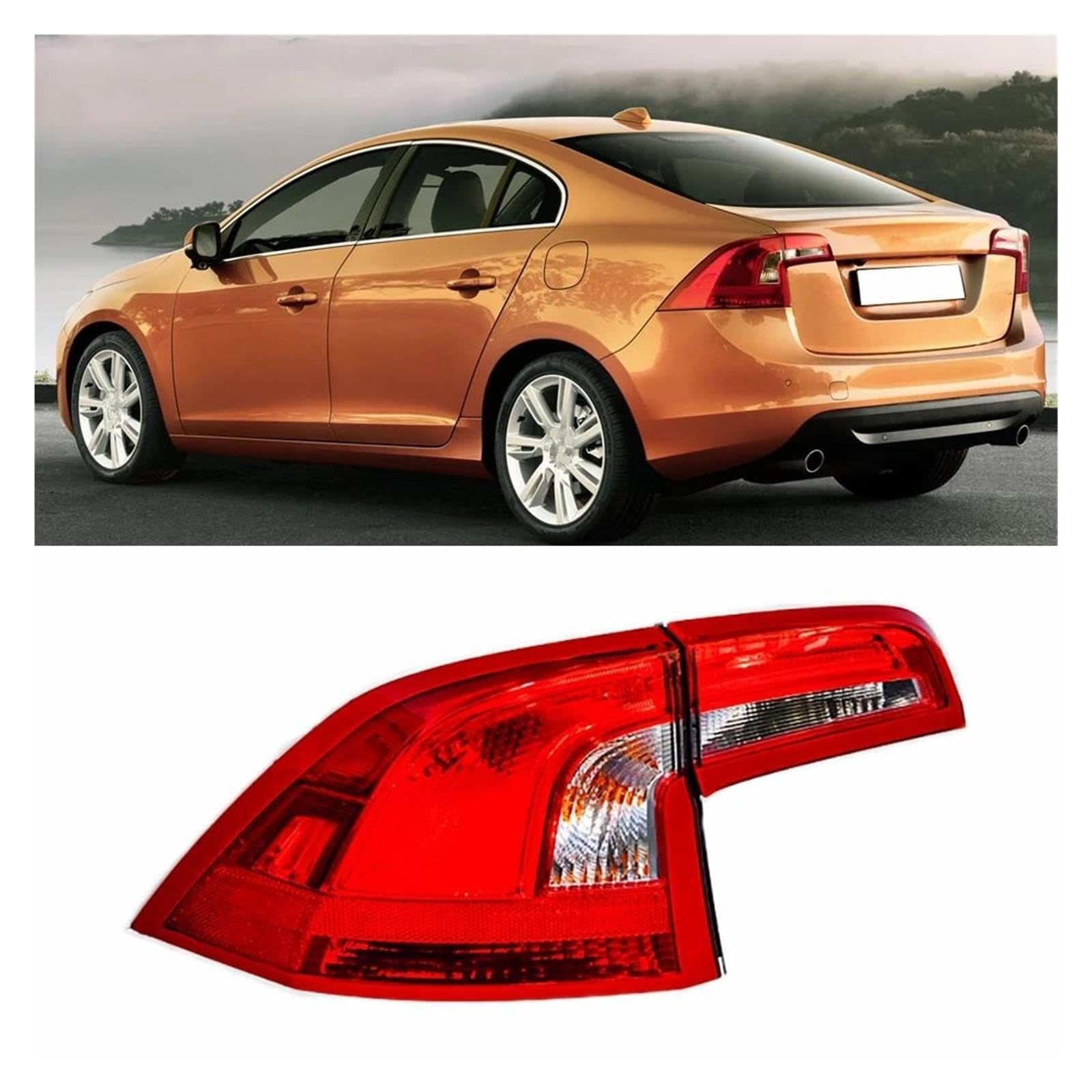 Genérico Piloto Led Trasero Para Volvo S60 S60L 2011-2017