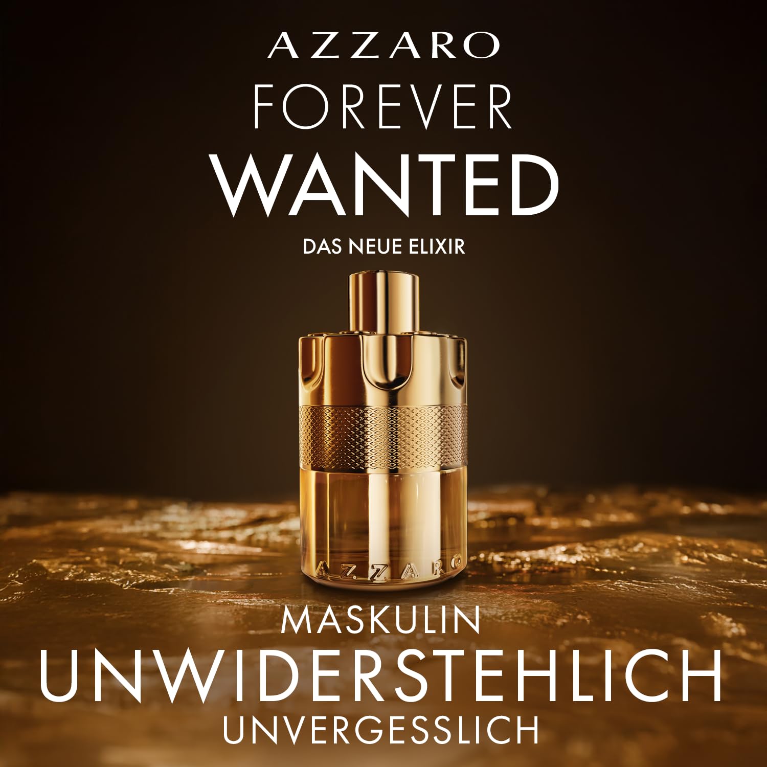Azzaro Forever Wanted Elixir Eau de Parfum, intensiver, holzig-ledriger Herrenduft, verführerisches Parfüm für Männer