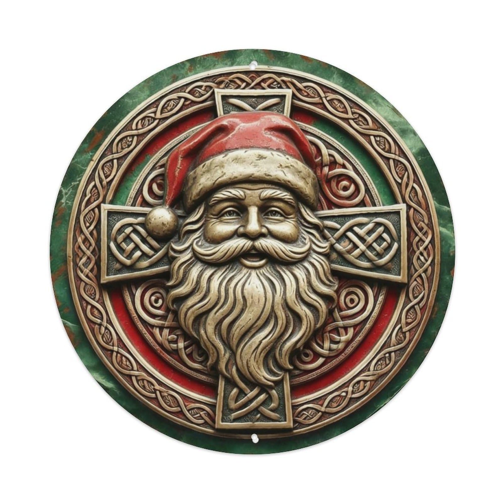 Santa Claus Christmas Metal Tin Sign Plaque