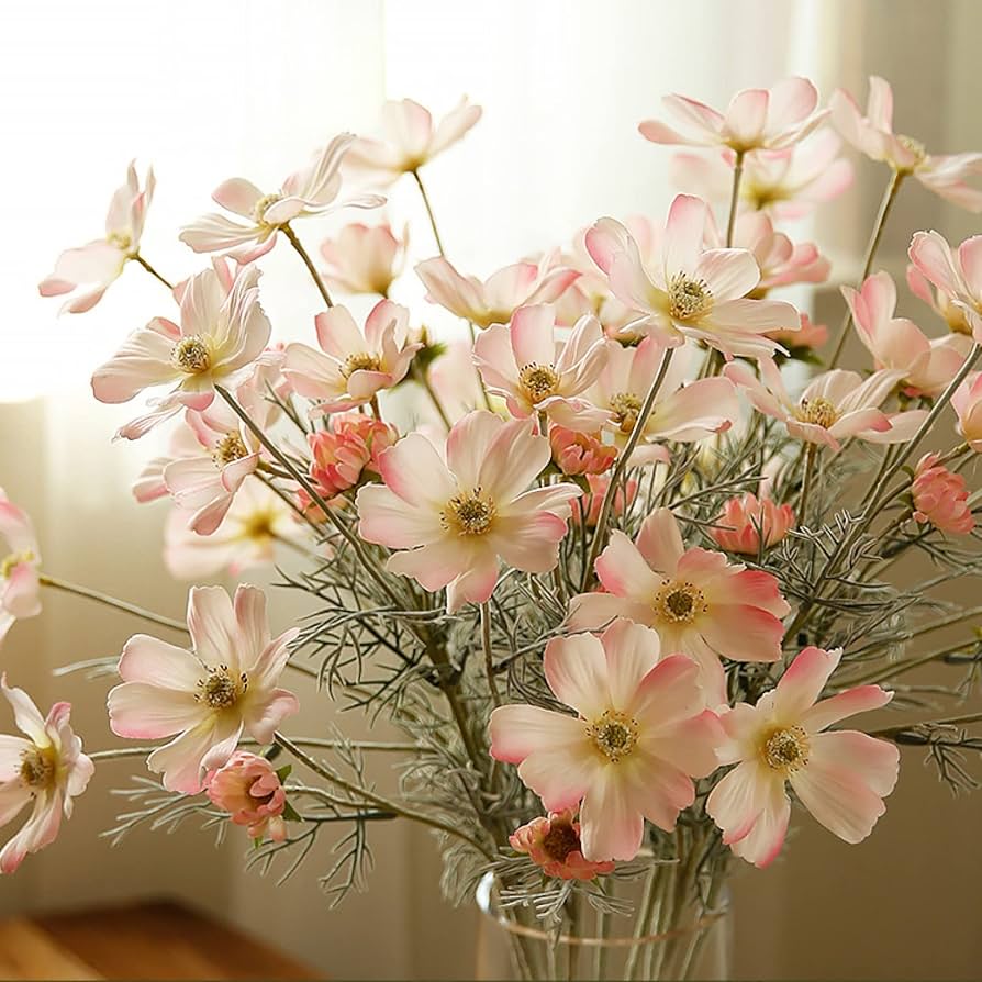 Amazon｜【カッキガッキ】コスモス 造花 枯れない花 アートフラワー