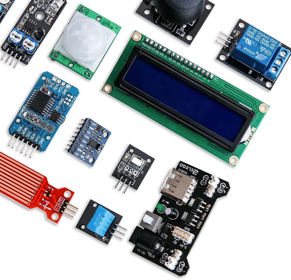 ELEGOO 37 in 1 Sensors Kit di Moduli Sensore Aggiornato con Tutorial | Compatibile con Arduino, Raspberry Pi, ESP32